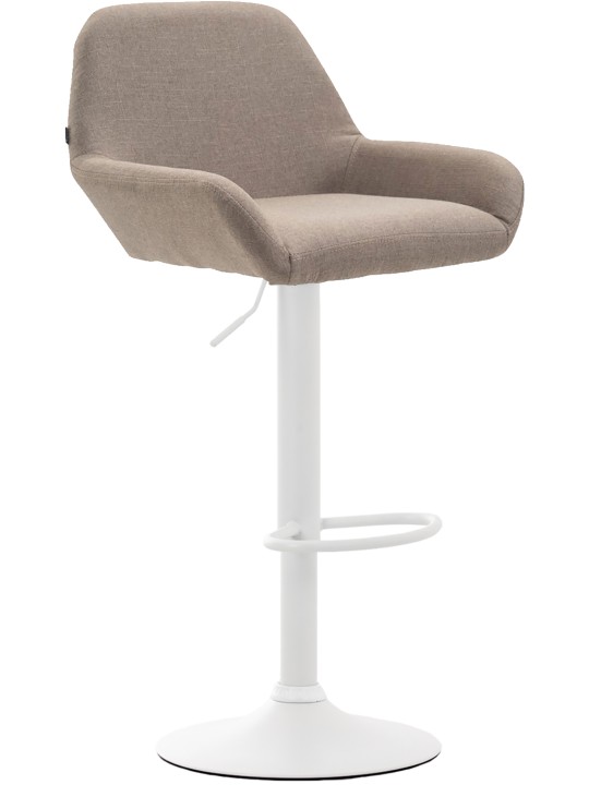 Sæt med 2 barstole Braga stof, taupe