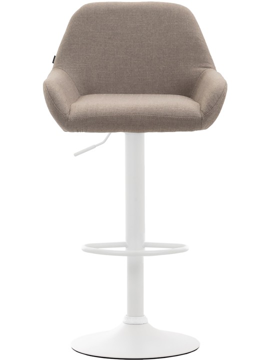 Sæt med 2 barstole Braga stof, taupe