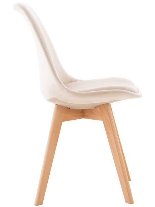 Stol Linares Velvet, beige