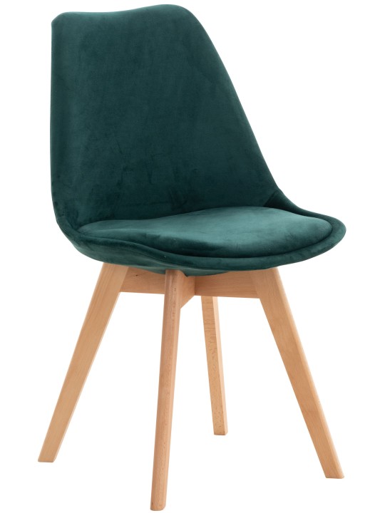 Stol Linares Velvet, grøn