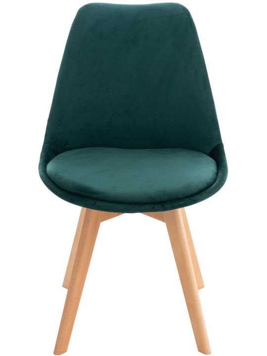 Stol Linares Velvet, grøn