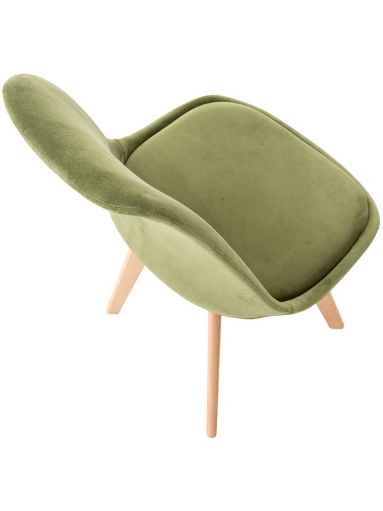 Stol Linares Velvet, lysegrøn