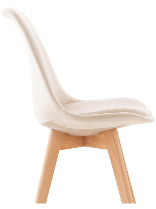 Stol Linares Velvet, beige