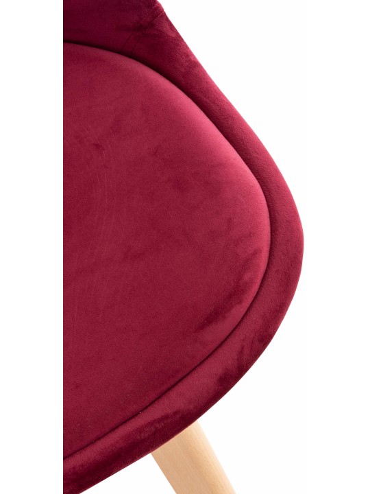 Stol Linares Velvet, bordeaux