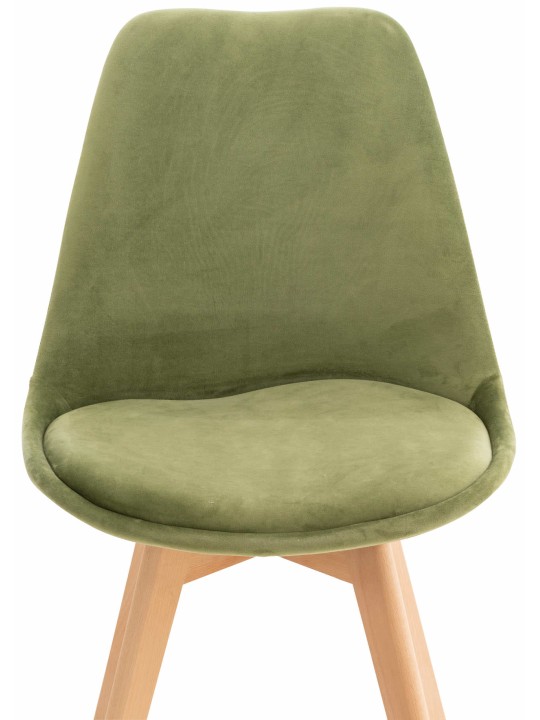 Stol Linares Velvet, lysegrøn
