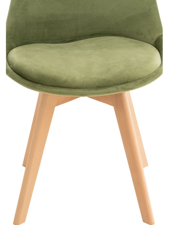 Stol Linares Velvet, lysegrøn