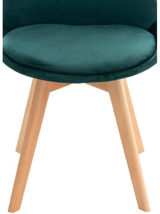 Stol Linares Velvet, grøn