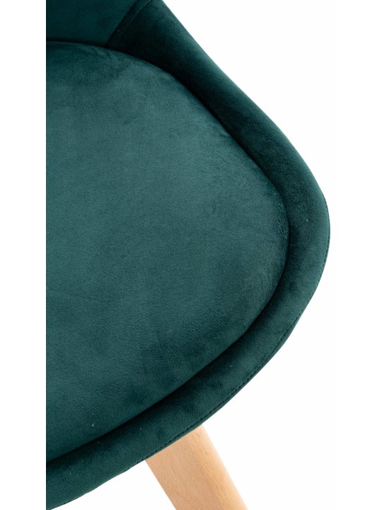 Stol Linares Velvet, grøn