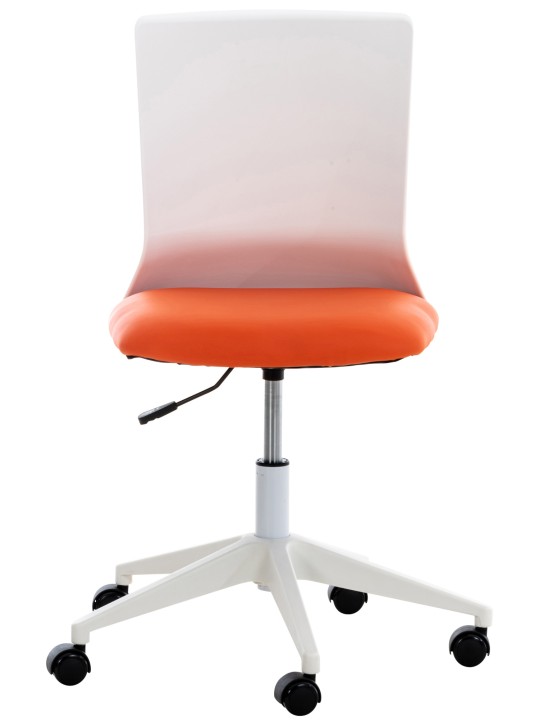 Kontorstol Apolda imiteret læder, orange