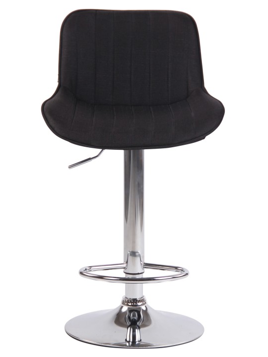 Barstol Lentini stof krom, sort Barstol Lentini stof krom, sort