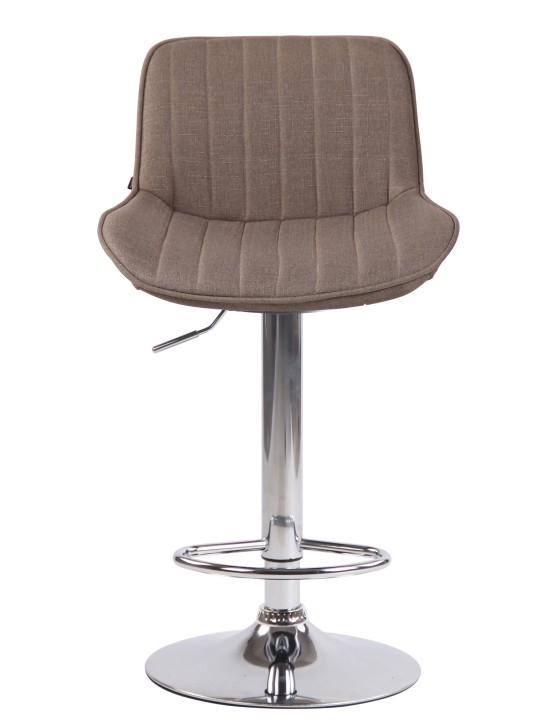 Barstol Lentini stof krom, taupe