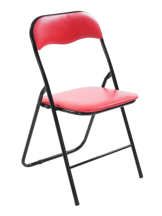 Klapstol Felix, rød/sort