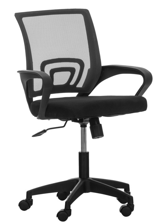 Kontorstol Auburn, sort