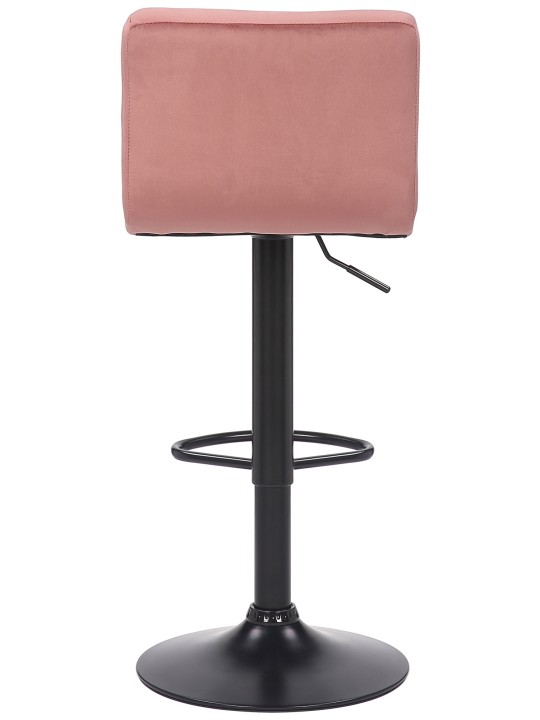 Sæt med 2 barstole Feni fløjl, pink