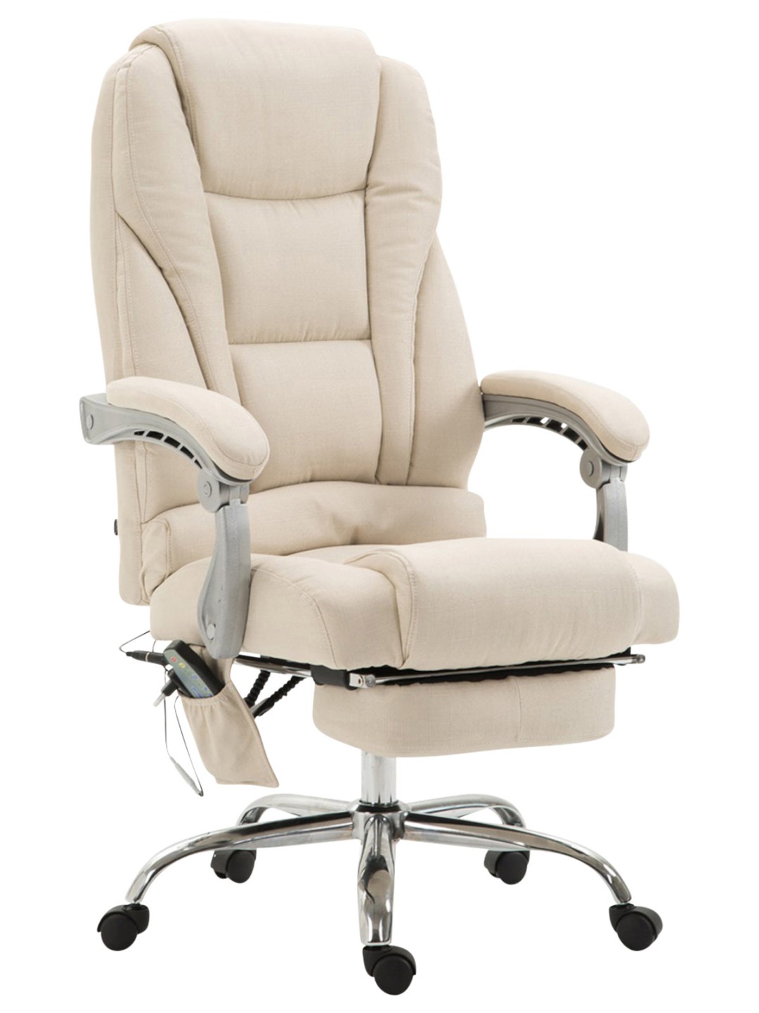Kontorstol Pacific stof med massagefunktion, creme