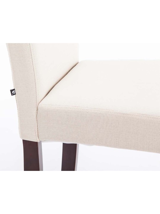 Spisestuestol Ina stof cappuccino, creme