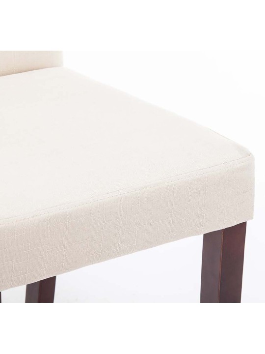 Spisestuestol Ina stof cappuccino, creme