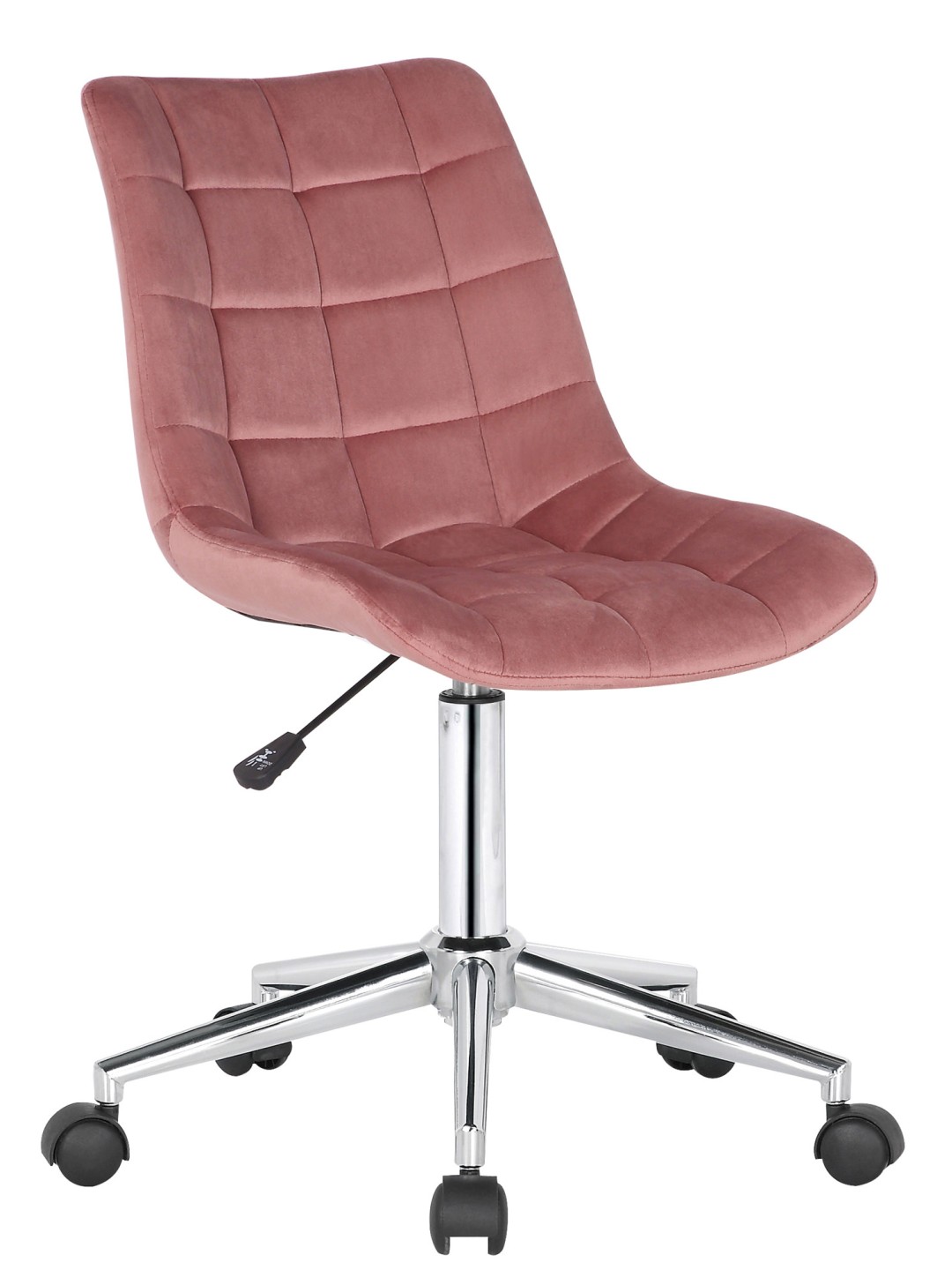 Kontorstol Medford fløjl, pink