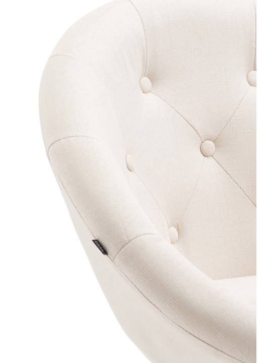Barstol London V2 stof krom, creme