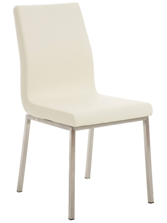 Sæt med 2 spisestuestole Colmar, creme