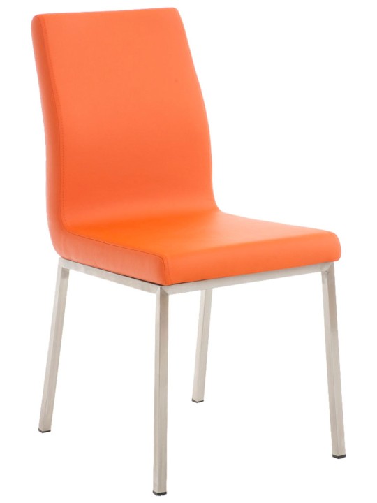 Sæt med 2 spisestuestole Colmar, orange