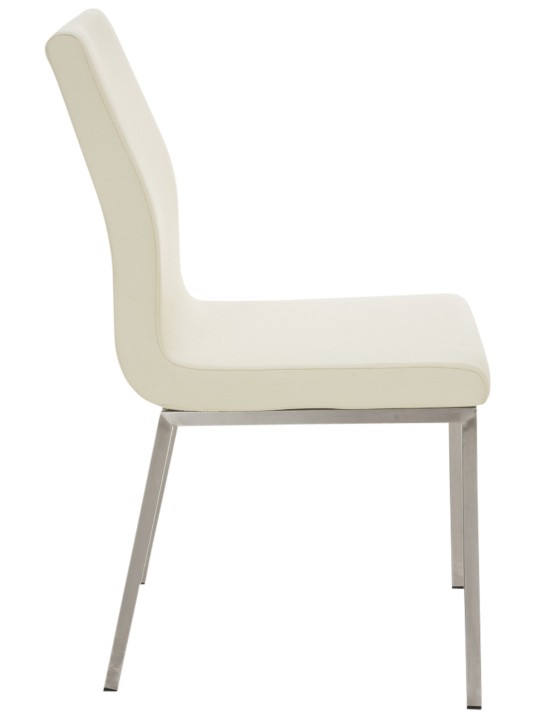 Sæt med 2 spisestuestole Colmar, creme
