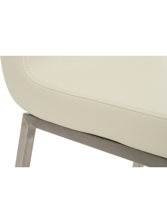 Sæt med 2 spisestuestole Colmar, creme