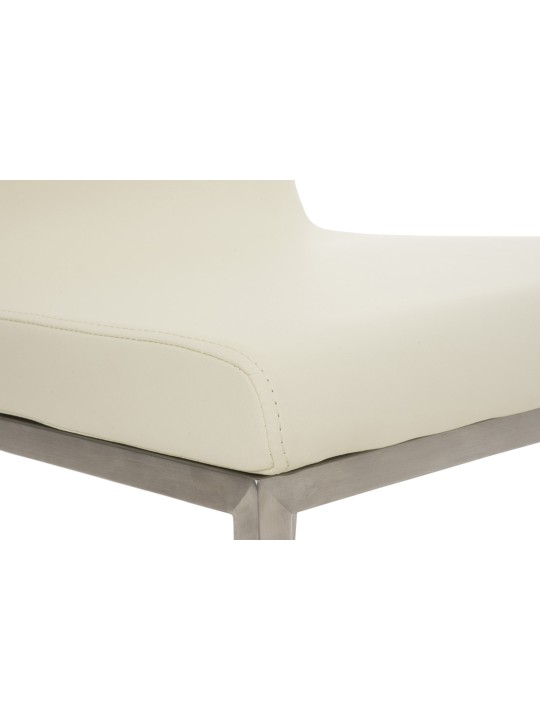 Sæt med 2 spisestuestole Colmar, creme