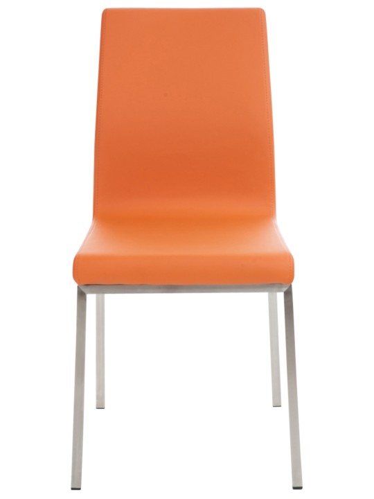 Sæt med 2 spisestuestole Colmar, orange