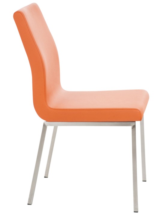 Sæt med 2 spisestuestole Colmar, orange