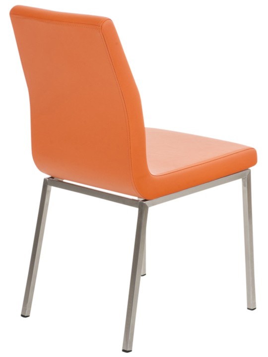 Sæt med 2 spisestuestole Colmar, orange