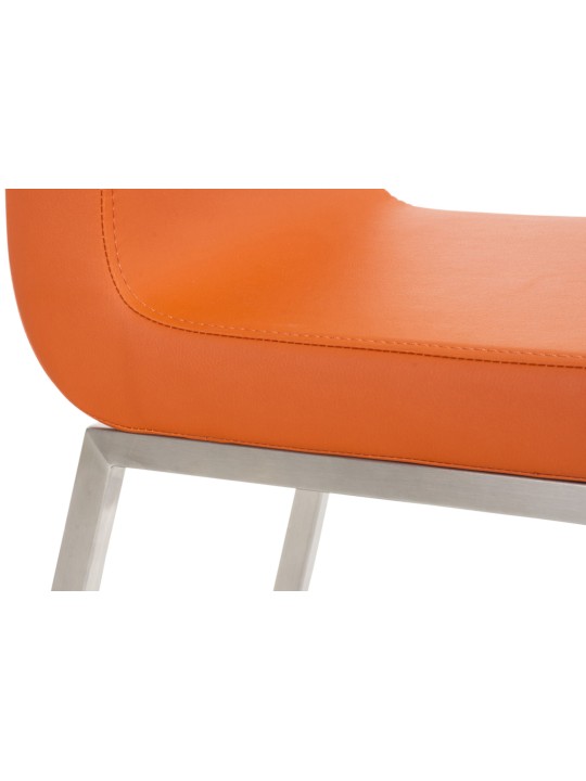 Sæt med 2 spisestuestole Colmar, orange