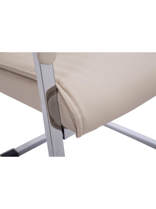 Sæt med 2 cantilever stole XL Anubis, creme