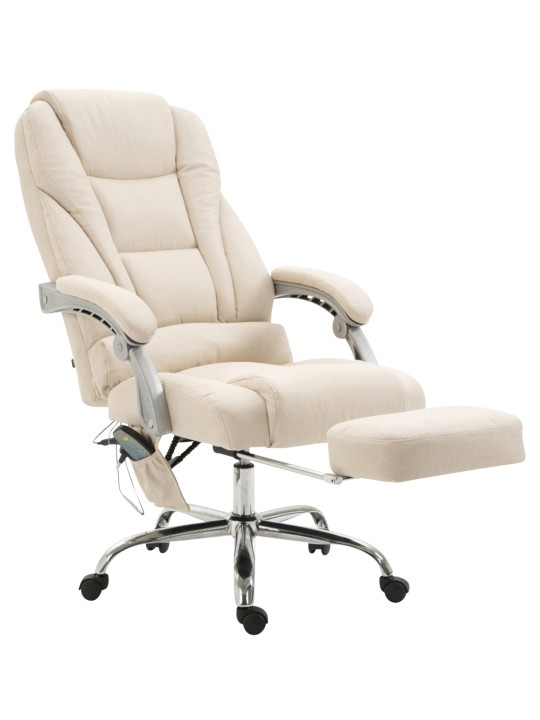 Kontorstol Pacific stof med massagefunktion, creme