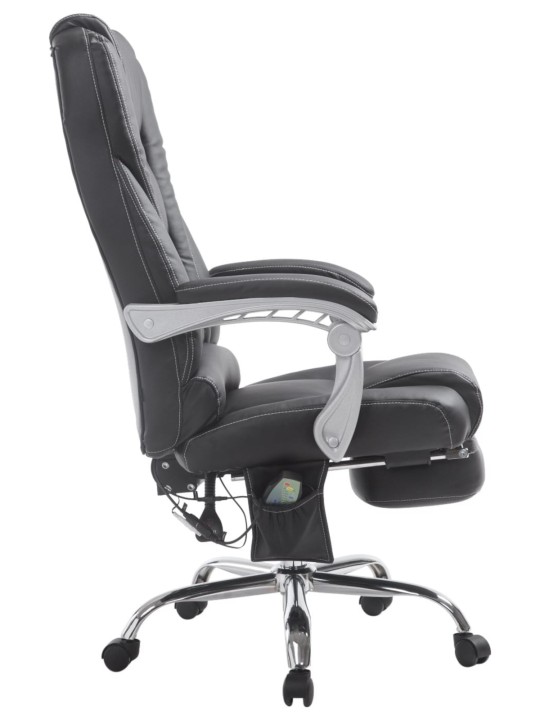 Pacific kontorstol med massagefunktion, sort