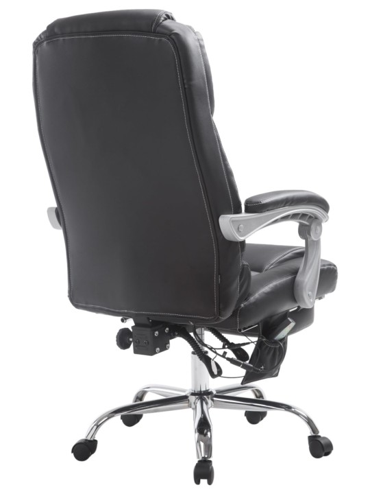 Pacific kontorstol med massagefunktion, sort
