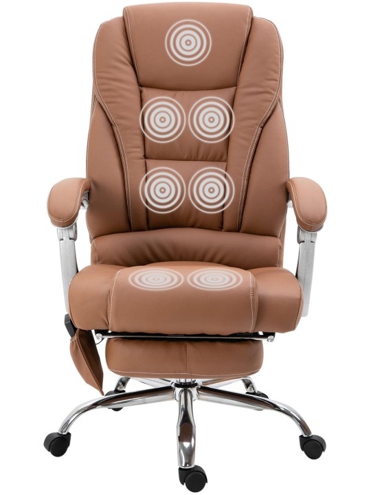 Pacific kontorstol med massagefunktion, lysebrun Pacific kontorstol med massagefunktion, lysebrun