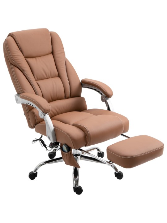 Pacific kontorstol med massagefunktion, lysebrun Pacific kontorstol med massagefunktion, lysebrun