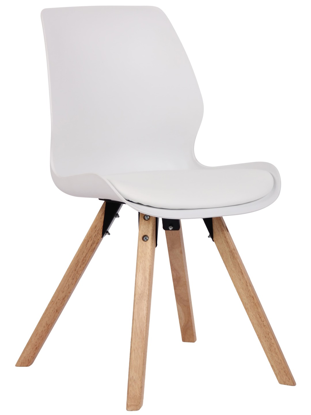 Stol Luna plast, hvid