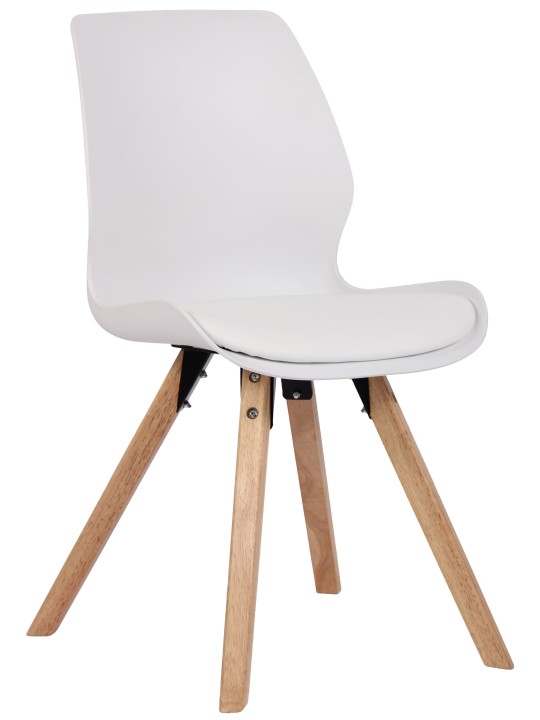 Stol Luna plast, hvid