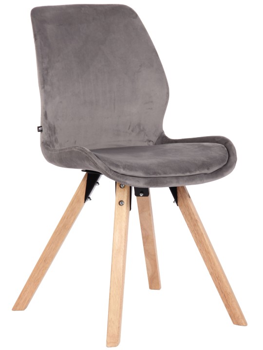 Stol Luna Velvet, grå