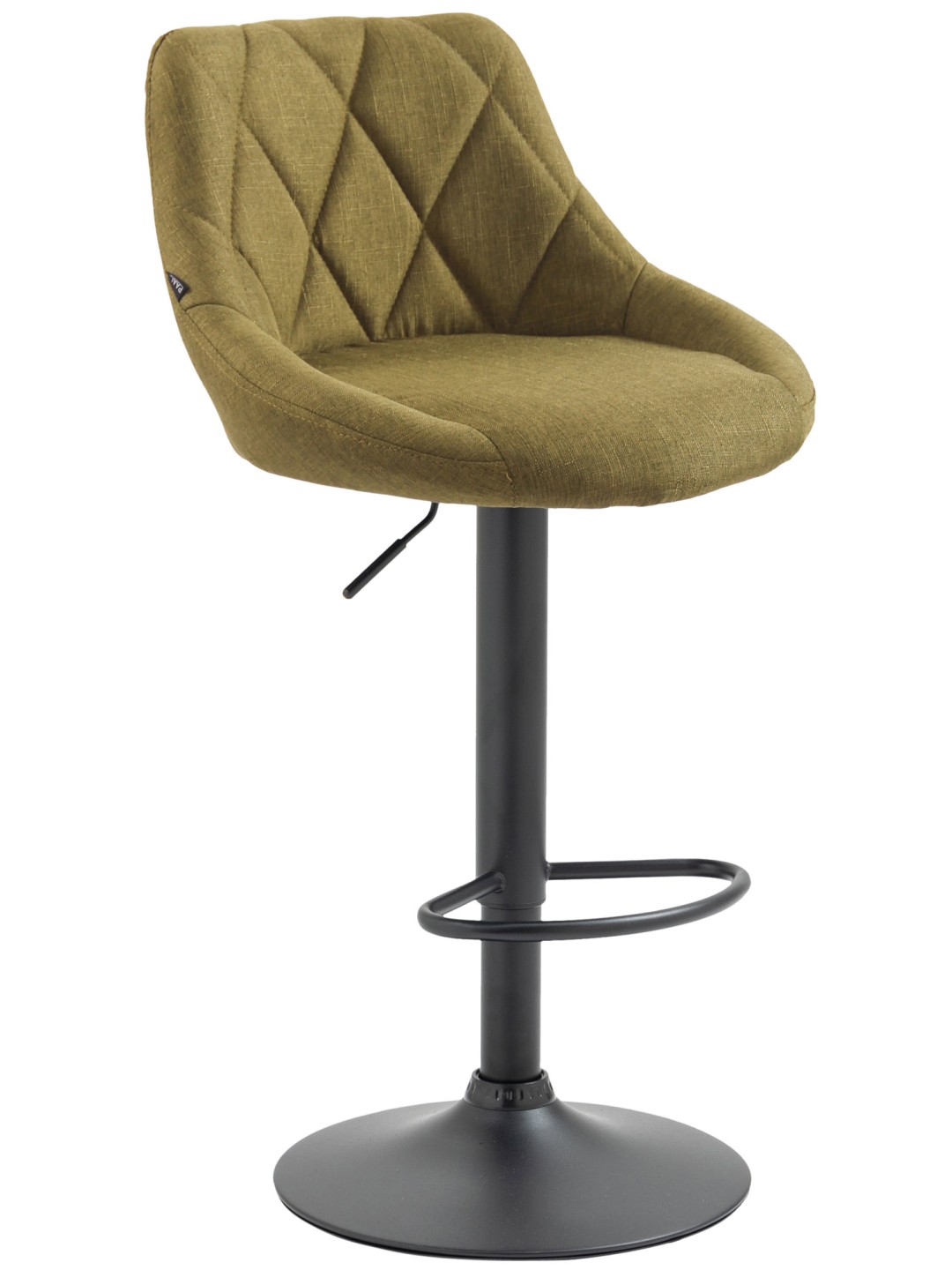 Barstol Lazio stof, grøn