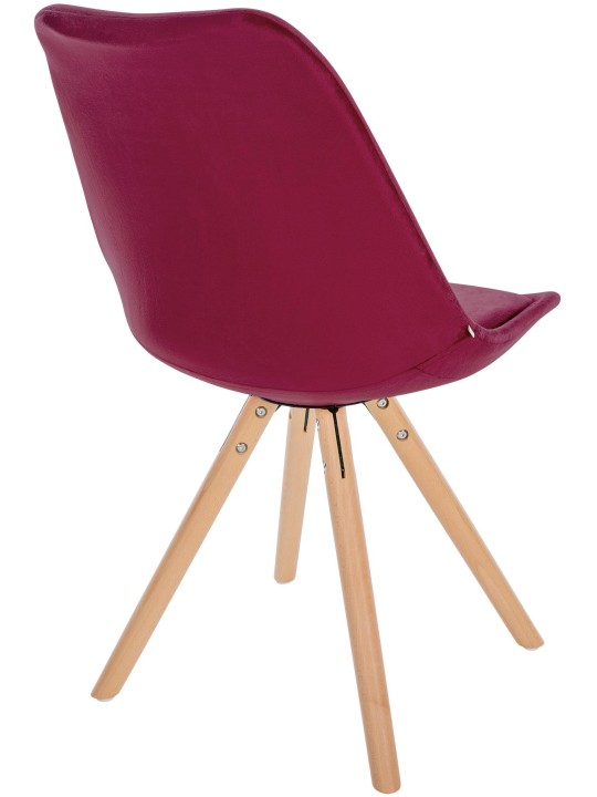 Stol Sofia Velvet Rund, bordeaux