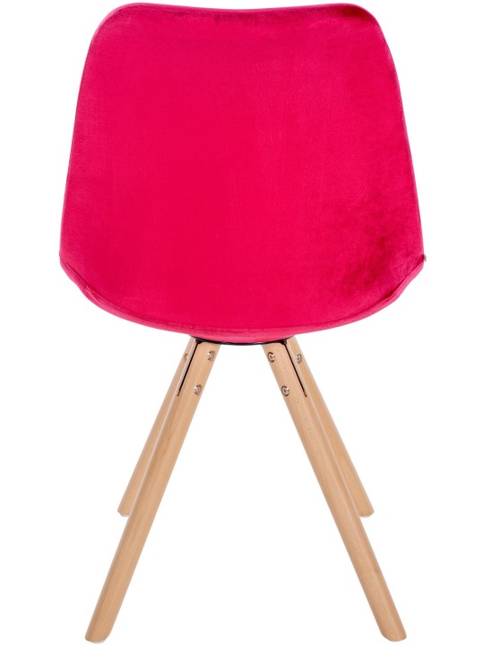 Stol Sofia Velvet Rund, rød