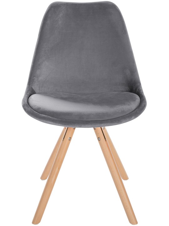 Stol Sofia Velvet Rund, grå