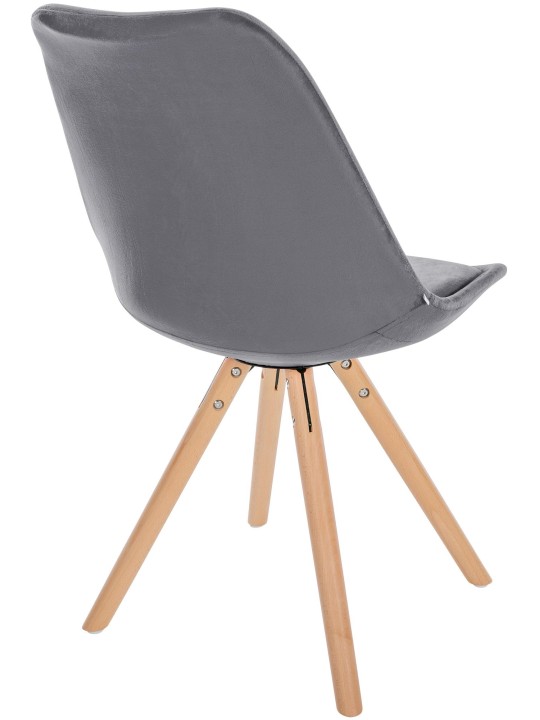 Stol Sofia Velvet Rund, grå