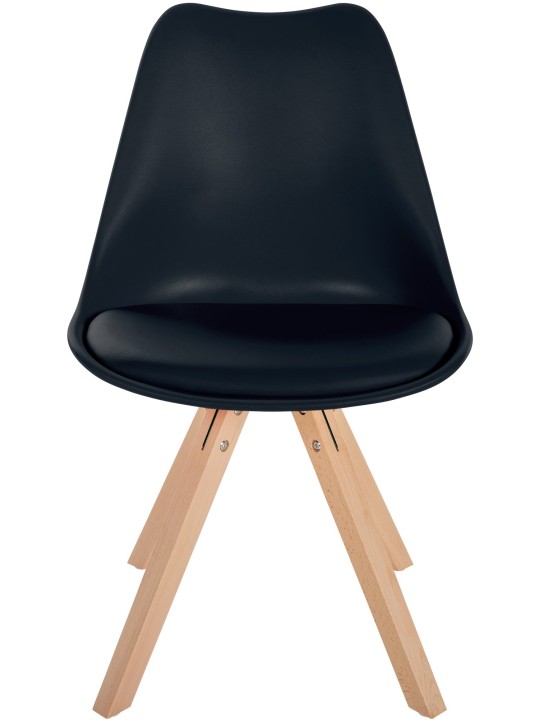 Stol Sofia Plastic Square, sort
