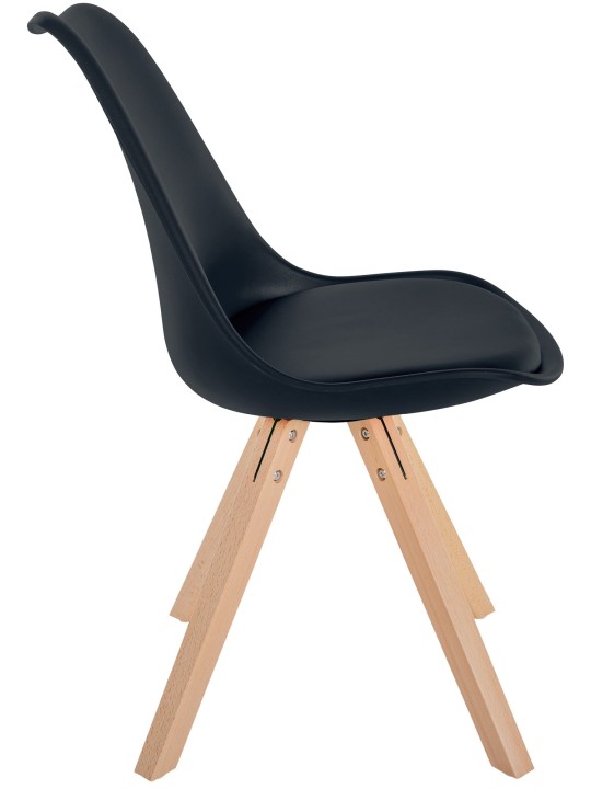 Stol Sofia Plastic Square, sort