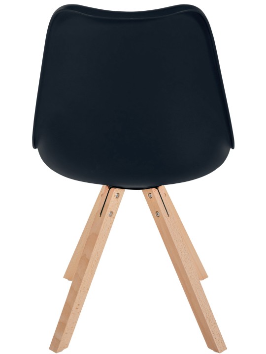Stol Sofia Plastic Square, sort