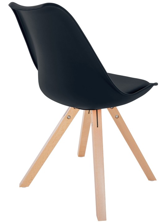 Stol Sofia Plastic Square, sort
